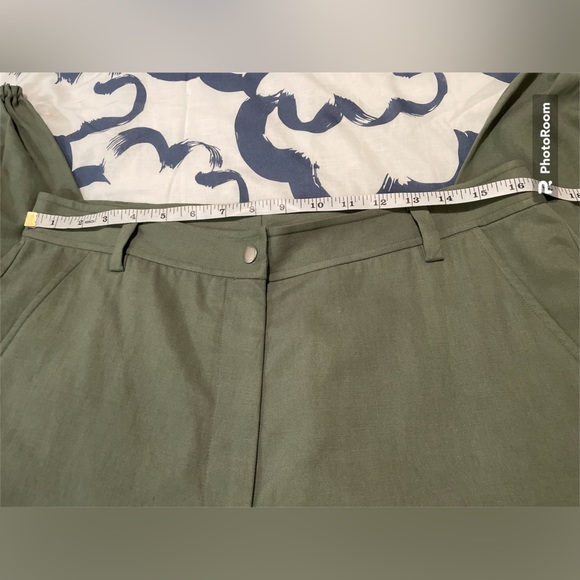 NWT Pants EVERYBODY & EVERYONE Ankle Derp Trouser , Color Olive,Size 12 - Picture 11 of 16